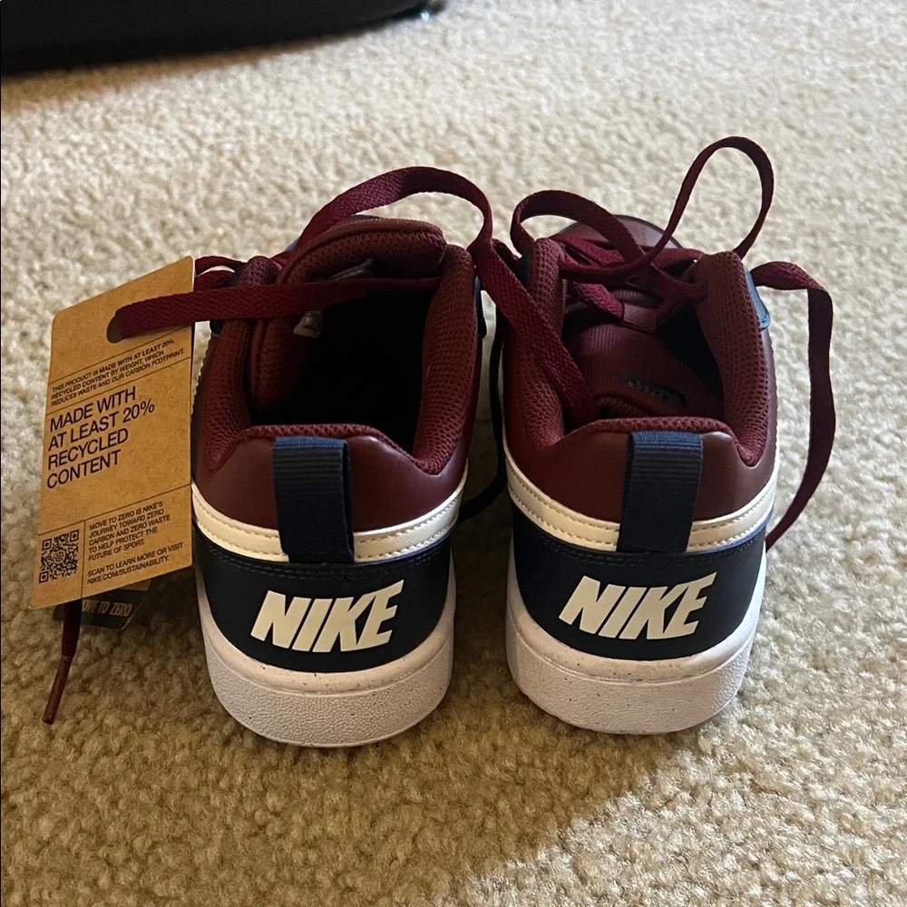 Nike Burgundy and Blue Athletic Shoes